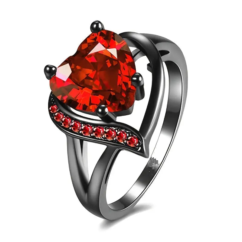 Anel Calindra Rosethorne | Acabamento Preto
