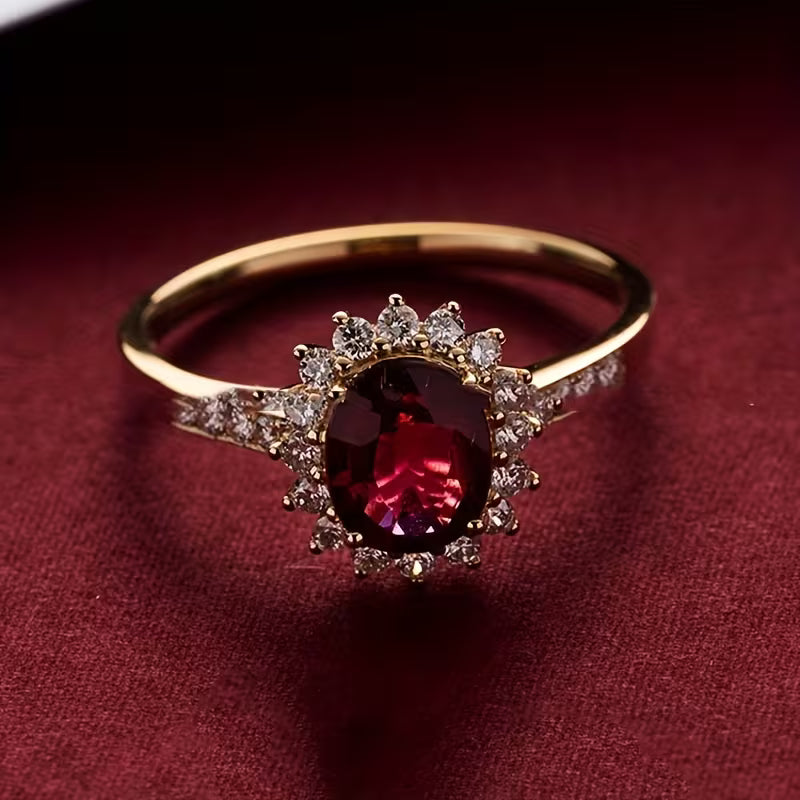 Anel Empress Vermelho | Ouro