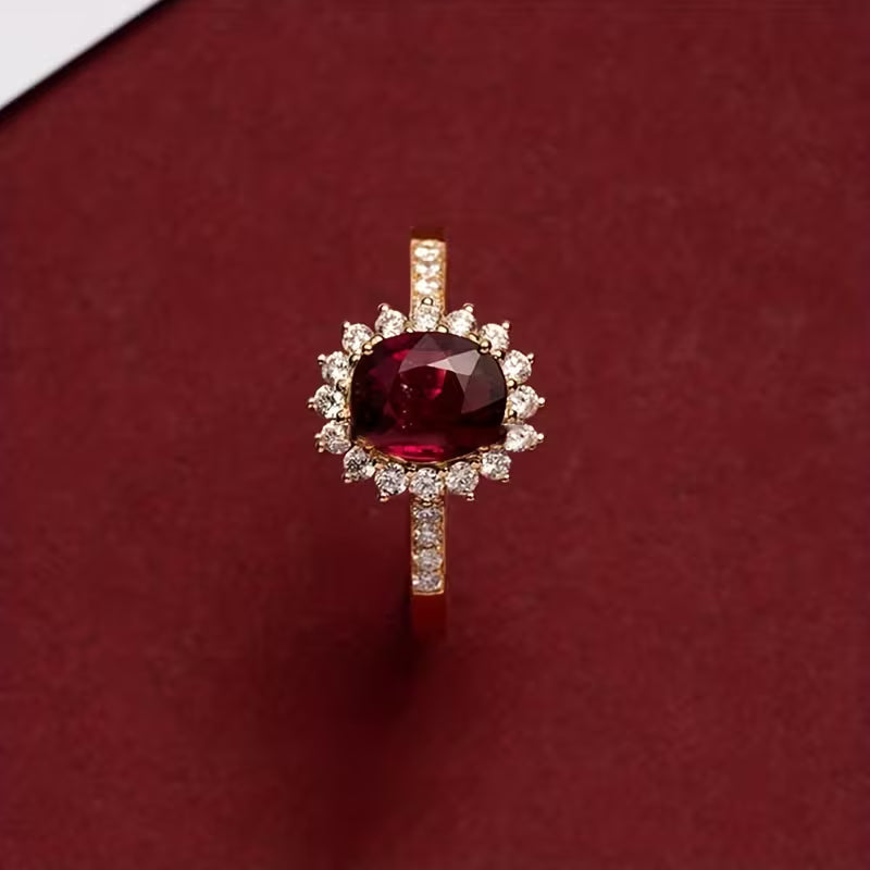 Anel Empress Vermelho | Ouro