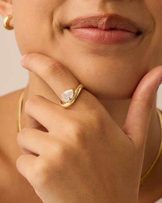 Anel Ondulado Promessa | Ouro