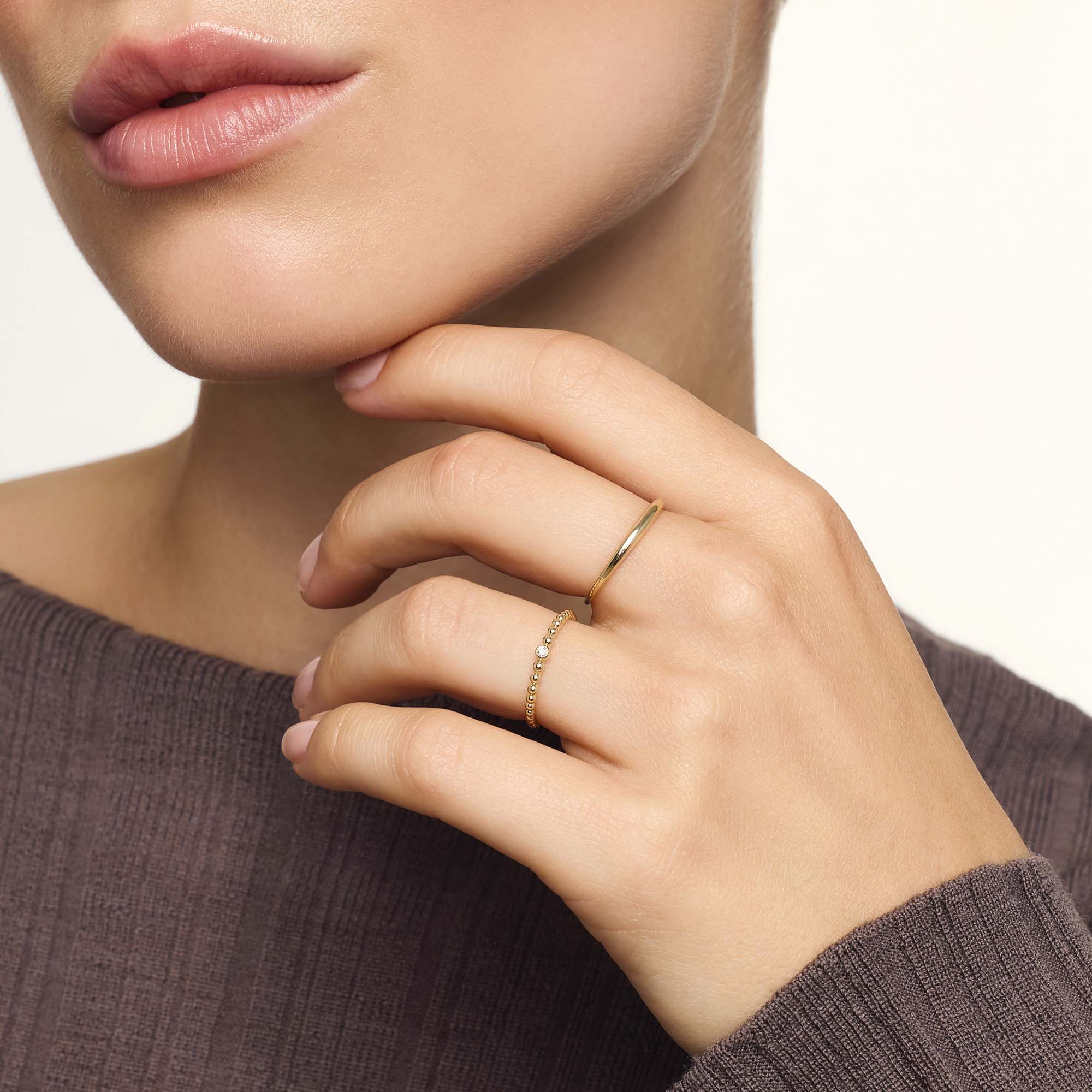 Anel Slim Dome | Ouro
