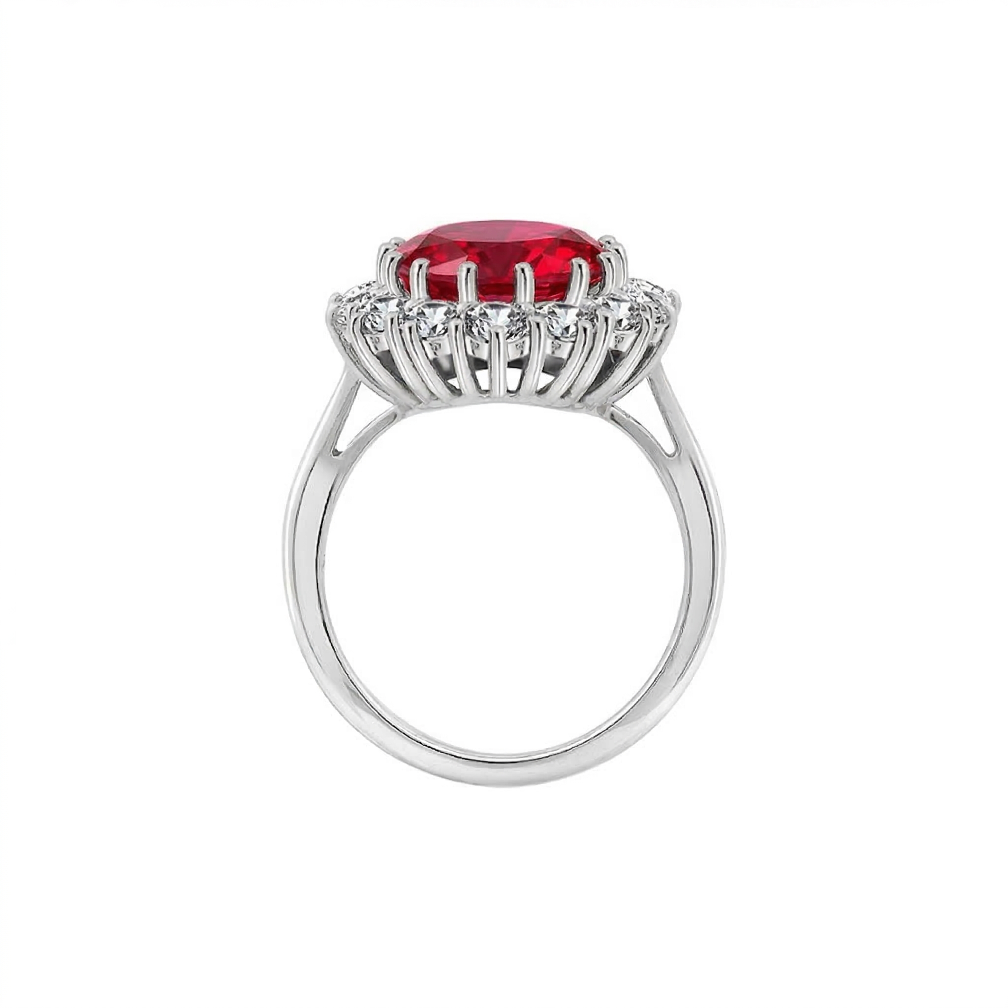 Anel Scarlet Crown Rubi | Ouro Branco