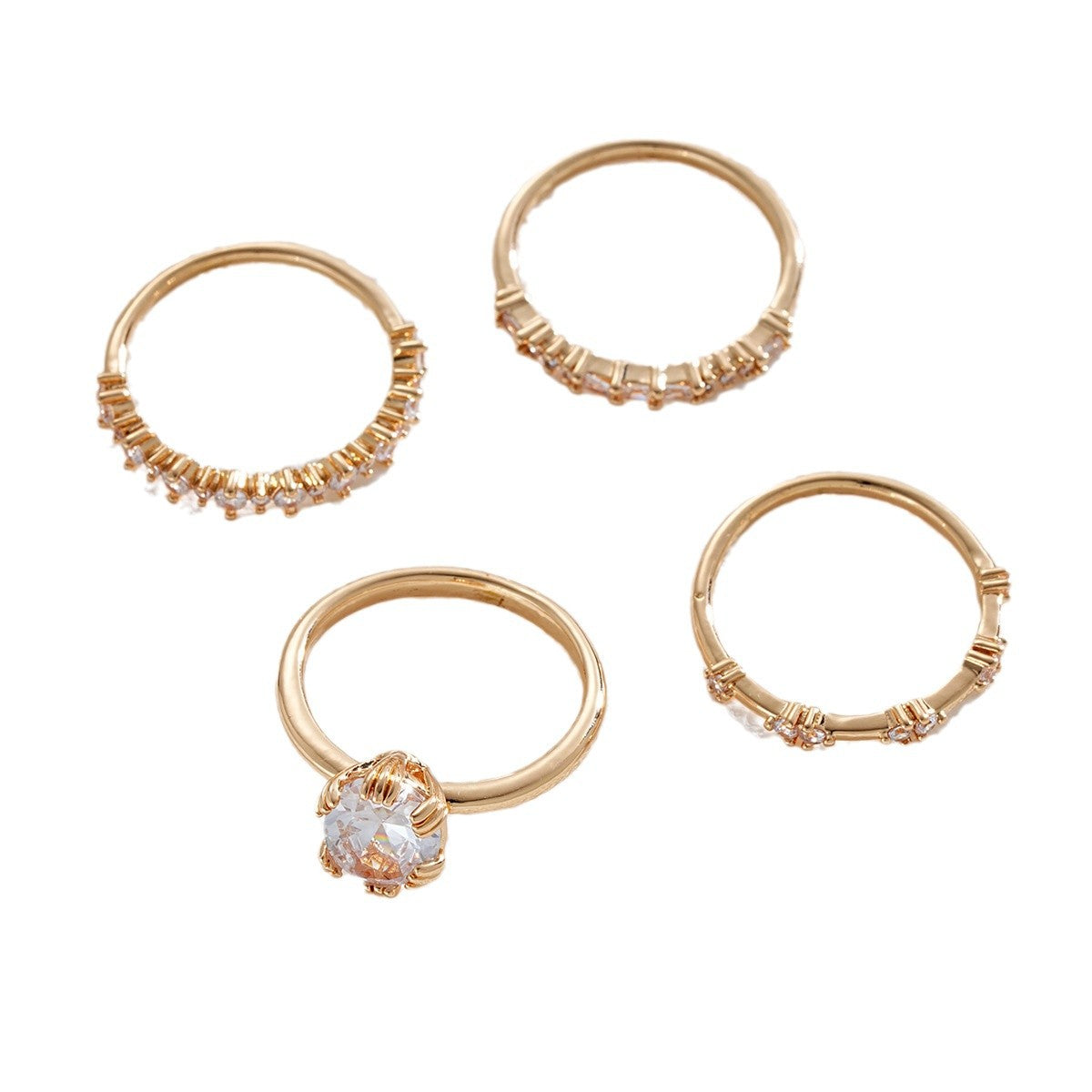 Conjunto de Anéis Solène Viremont | Ouro