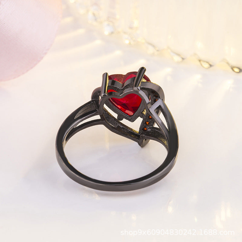Anel Calindra Rosethorne | Acabamento Preto