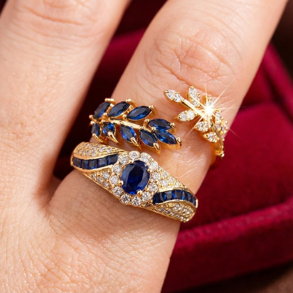 Conjunto de Anéis Avelisse Moraziel | Ouro