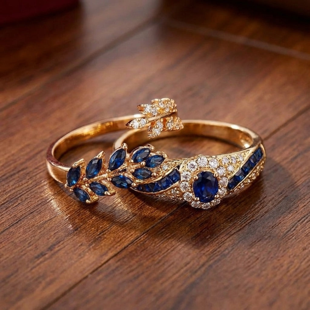 Conjunto de Anéis Avelisse Moraziel | Ouro