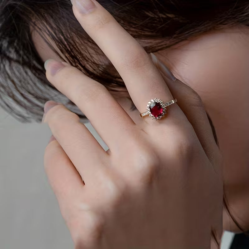 Anel Empress Vermelho | Ouro