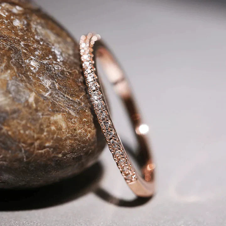 Anel Palmina Verdalis | Ouro Rosa
